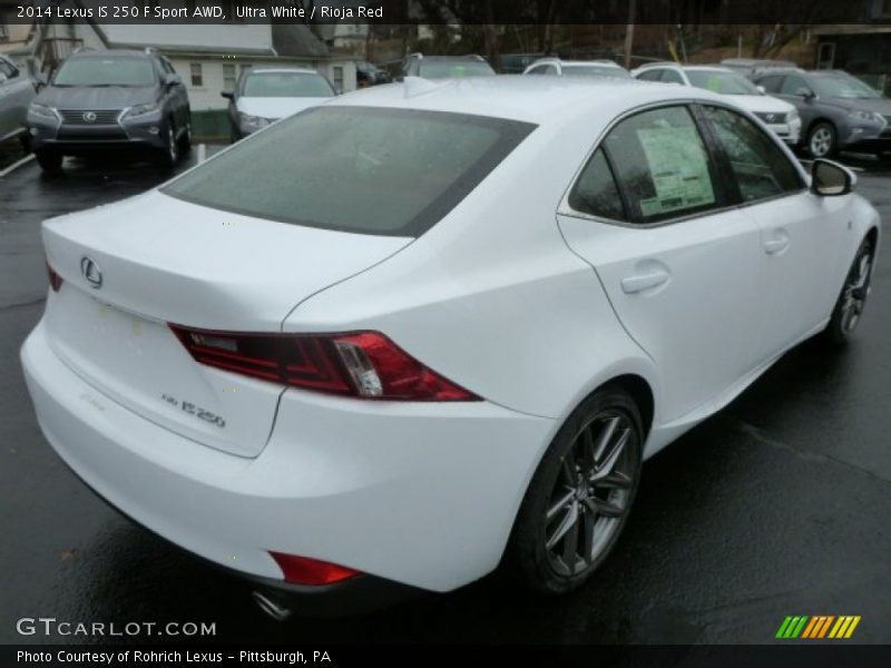 Ultra White / Rioja Red 2014 Lexus IS 250 F Sport AWD