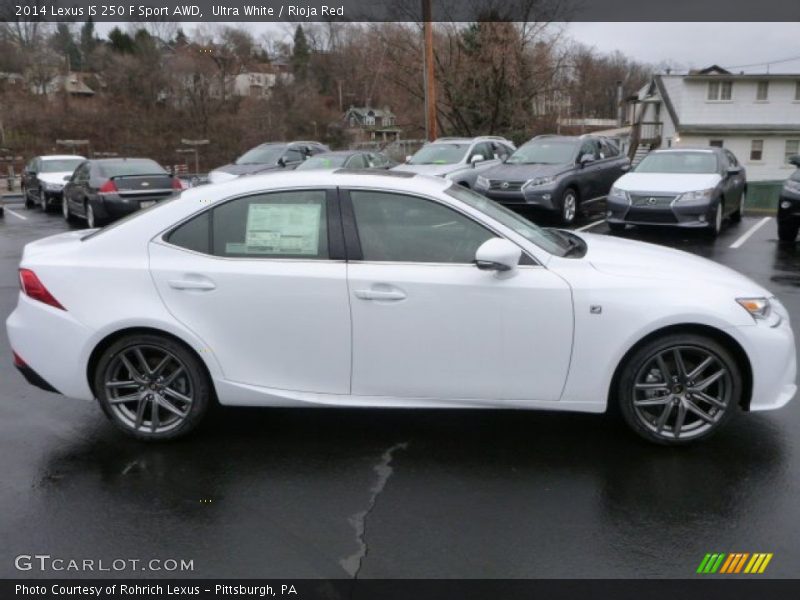 Ultra White / Rioja Red 2014 Lexus IS 250 F Sport AWD