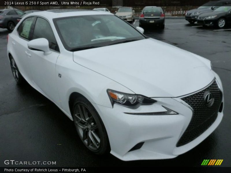 Ultra White / Rioja Red 2014 Lexus IS 250 F Sport AWD