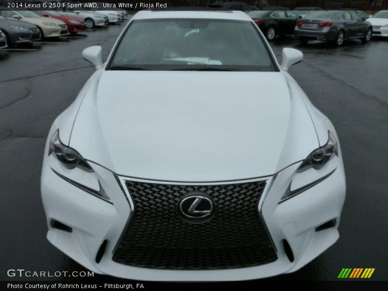 Ultra White / Rioja Red 2014 Lexus IS 250 F Sport AWD