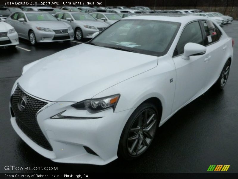 Ultra White / Rioja Red 2014 Lexus IS 250 F Sport AWD