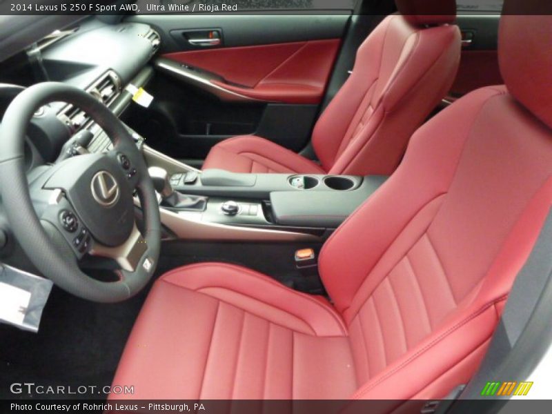 Ultra White / Rioja Red 2014 Lexus IS 250 F Sport AWD