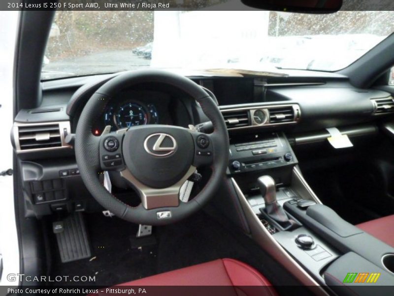 Ultra White / Rioja Red 2014 Lexus IS 250 F Sport AWD