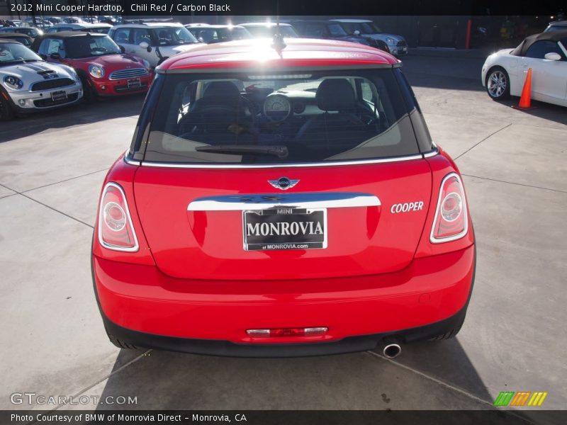 Chili Red / Carbon Black 2012 Mini Cooper Hardtop