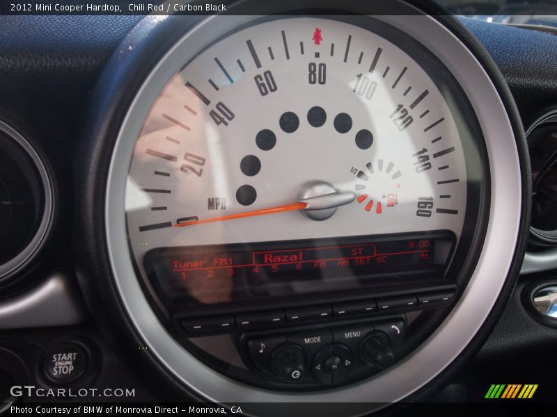 Chili Red / Carbon Black 2012 Mini Cooper Hardtop