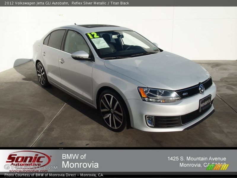 Reflex Silver Metallic / Titan Black 2012 Volkswagen Jetta GLI Autobahn