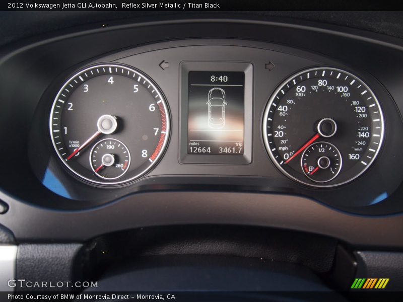 Reflex Silver Metallic / Titan Black 2012 Volkswagen Jetta GLI Autobahn
