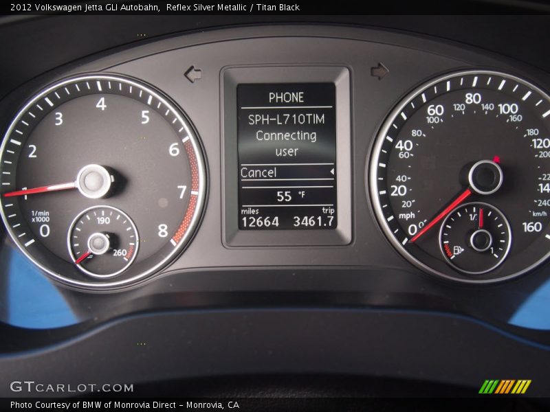 Reflex Silver Metallic / Titan Black 2012 Volkswagen Jetta GLI Autobahn