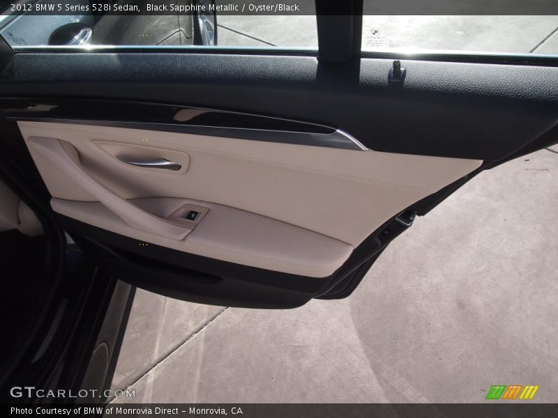 Black Sapphire Metallic / Oyster/Black 2012 BMW 5 Series 528i Sedan