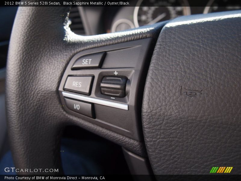 Black Sapphire Metallic / Oyster/Black 2012 BMW 5 Series 528i Sedan