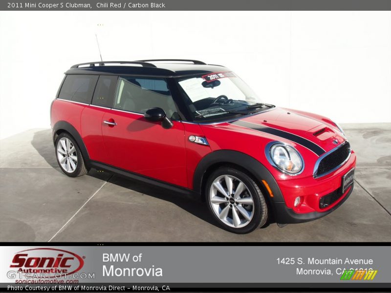 Chili Red / Carbon Black 2011 Mini Cooper S Clubman