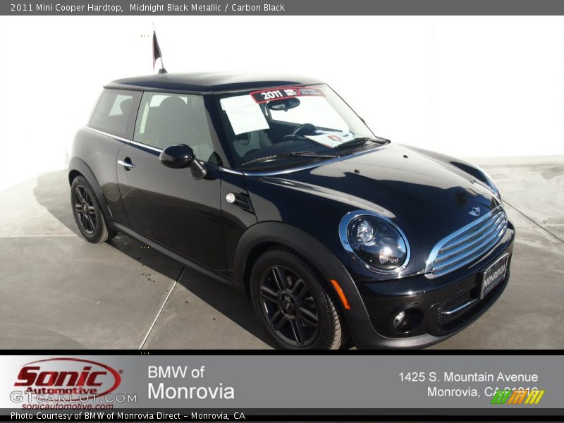 Midnight Black Metallic / Carbon Black 2011 Mini Cooper Hardtop