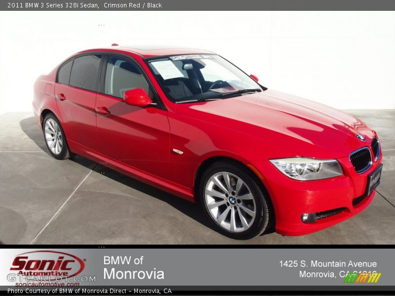 Crimson Red / Black 2011 BMW 3 Series 328i Sedan
