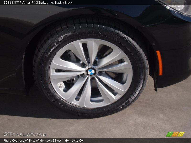 Jet Black / Black 2011 BMW 7 Series 740i Sedan