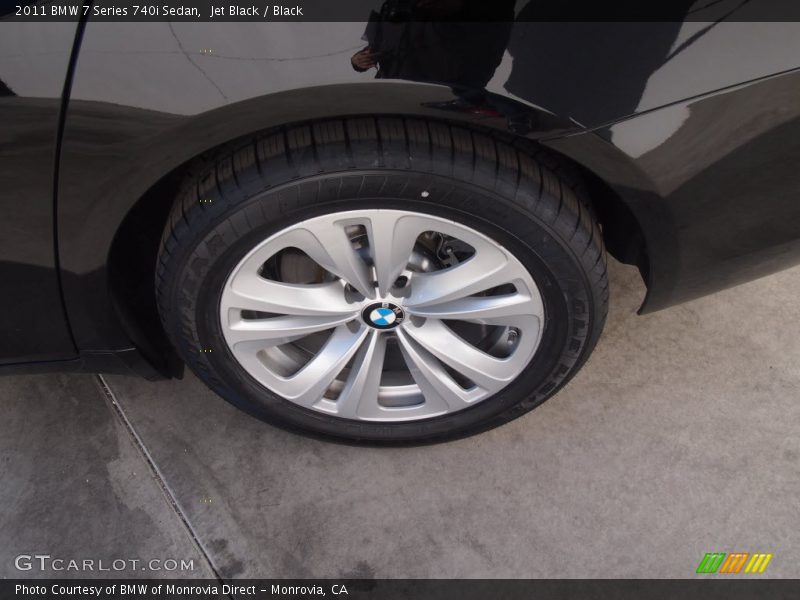 Jet Black / Black 2011 BMW 7 Series 740i Sedan