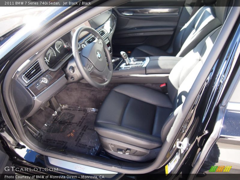 Jet Black / Black 2011 BMW 7 Series 740i Sedan