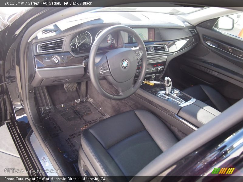 Jet Black / Black 2011 BMW 7 Series 740i Sedan