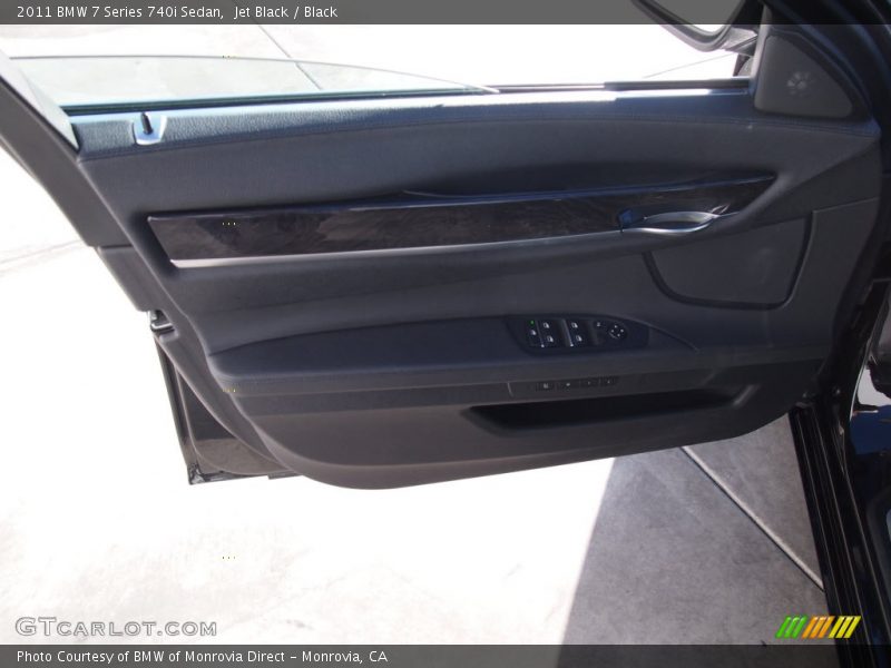 Jet Black / Black 2011 BMW 7 Series 740i Sedan
