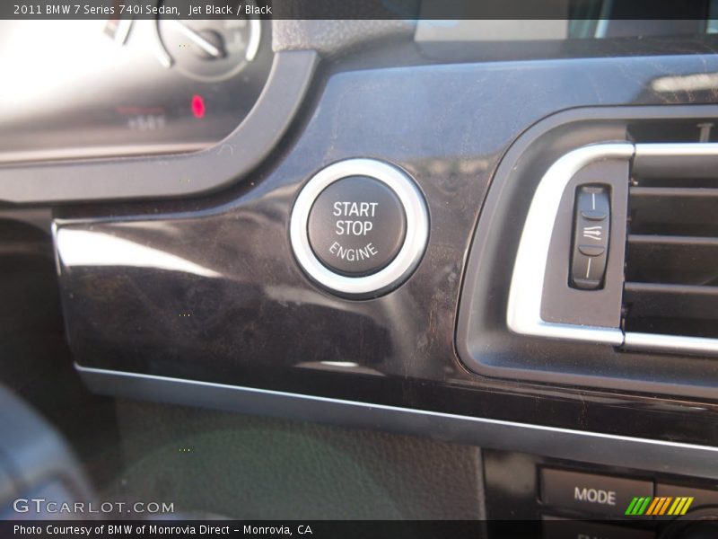 Jet Black / Black 2011 BMW 7 Series 740i Sedan
