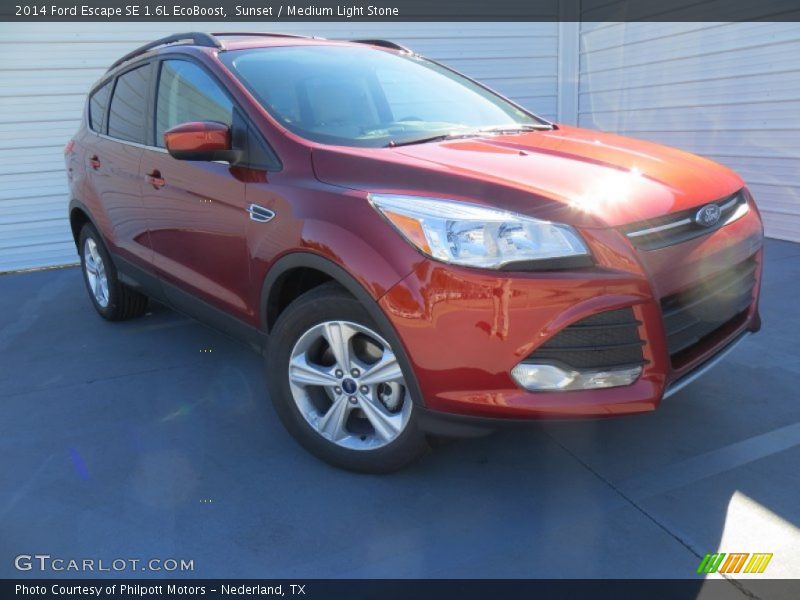 Sunset / Medium Light Stone 2014 Ford Escape SE 1.6L EcoBoost