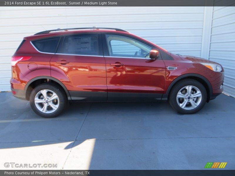Sunset / Medium Light Stone 2014 Ford Escape SE 1.6L EcoBoost