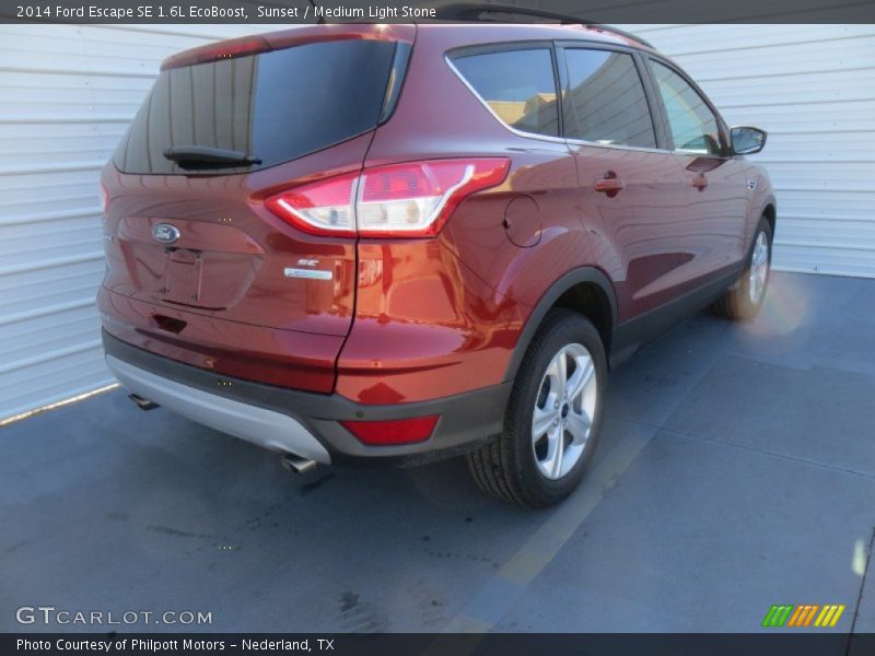 Sunset / Medium Light Stone 2014 Ford Escape SE 1.6L EcoBoost