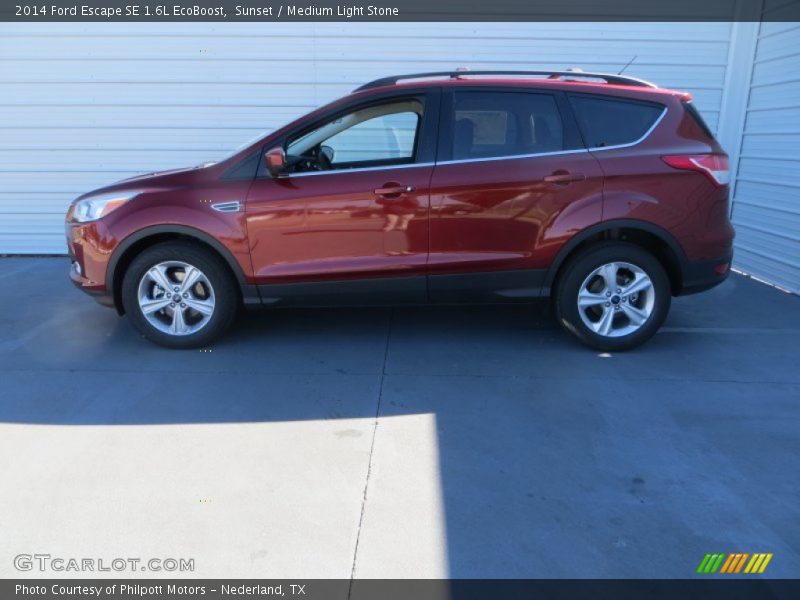 Sunset / Medium Light Stone 2014 Ford Escape SE 1.6L EcoBoost