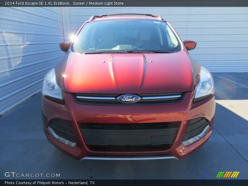 Sunset / Medium Light Stone 2014 Ford Escape SE 1.6L EcoBoost