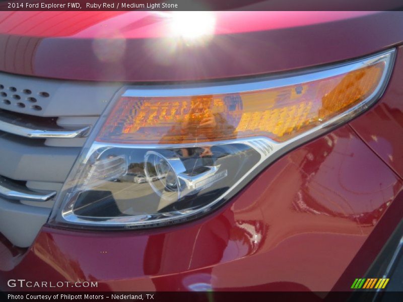 Ruby Red / Medium Light Stone 2014 Ford Explorer FWD