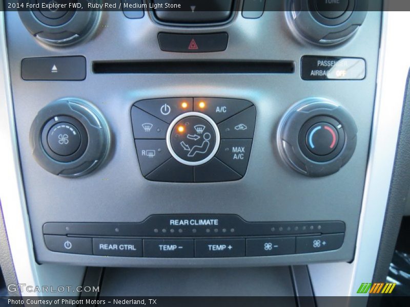 Ruby Red / Medium Light Stone 2014 Ford Explorer FWD