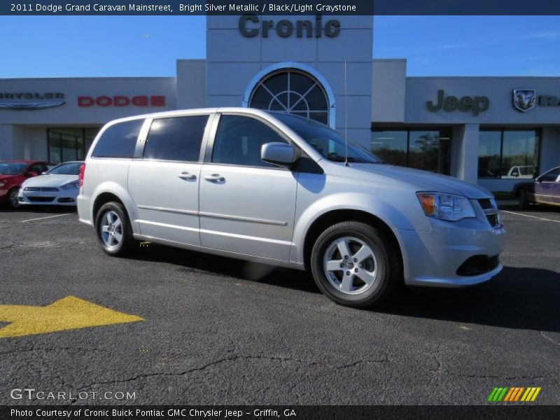 Bright Silver Metallic / Black/Light Graystone 2011 Dodge Grand Caravan Mainstreet