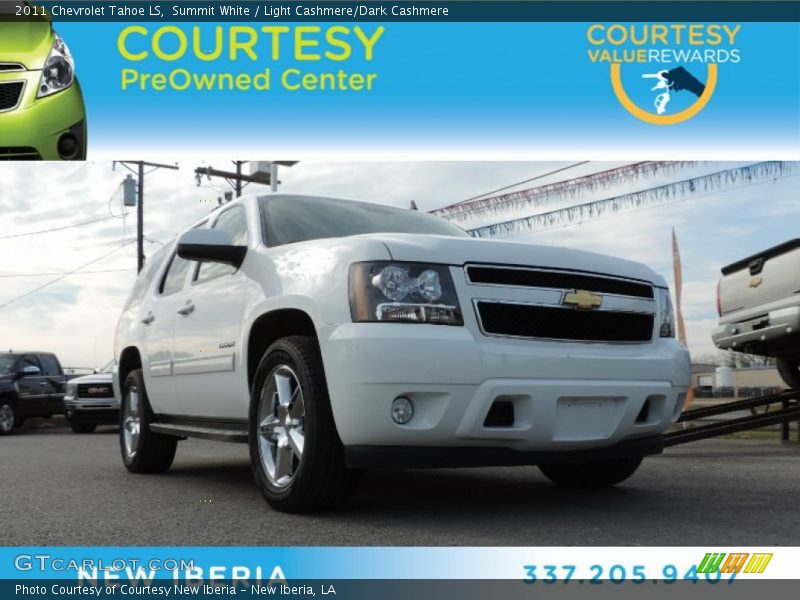 Summit White / Light Cashmere/Dark Cashmere 2011 Chevrolet Tahoe LS