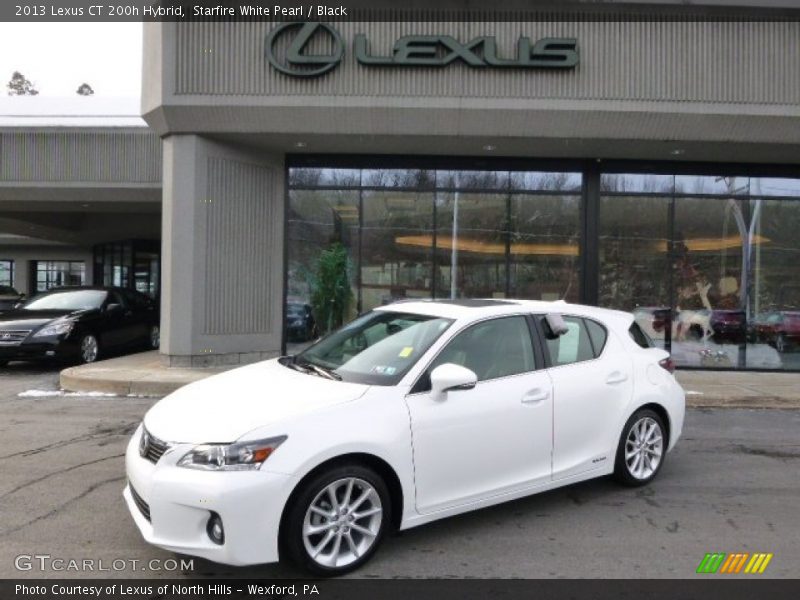 Starfire White Pearl / Black 2013 Lexus CT 200h Hybrid