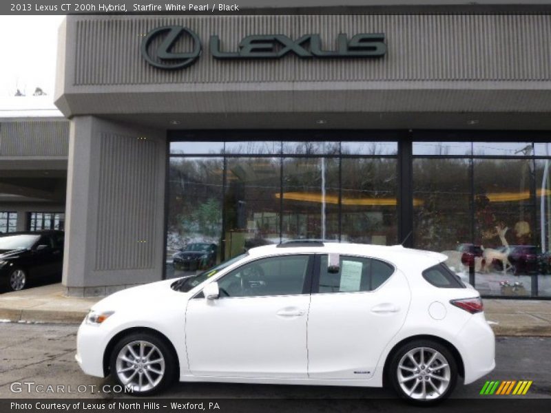 Starfire White Pearl / Black 2013 Lexus CT 200h Hybrid