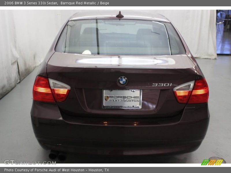 Barrique Red Metallic / Beige 2006 BMW 3 Series 330i Sedan