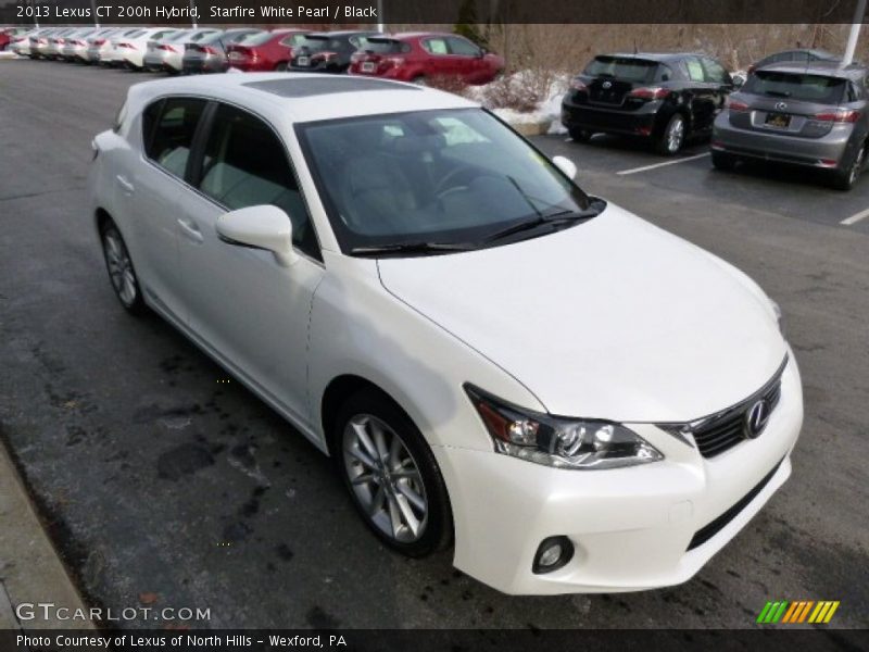 Starfire White Pearl / Black 2013 Lexus CT 200h Hybrid