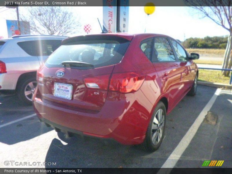 Crimson Red / Black 2013 Kia Forte 5-Door EX