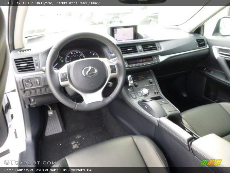 Starfire White Pearl / Black 2013 Lexus CT 200h Hybrid