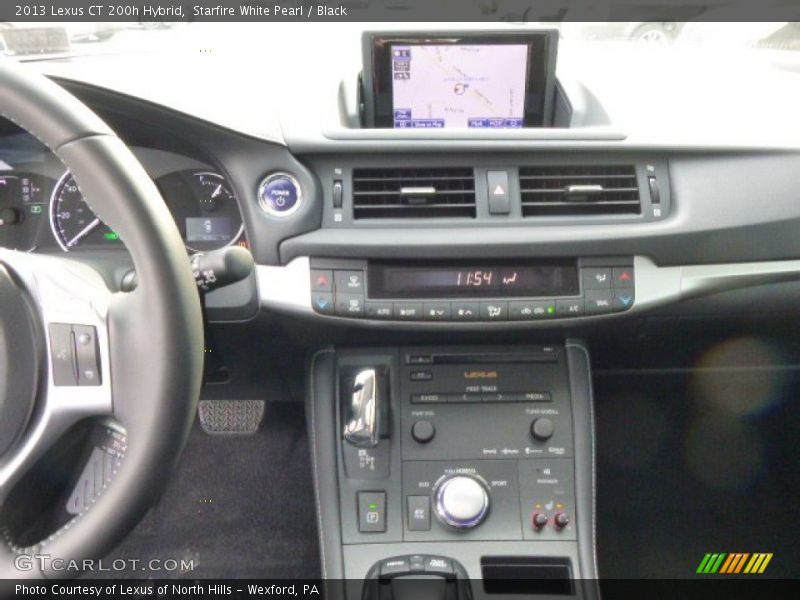 Starfire White Pearl / Black 2013 Lexus CT 200h Hybrid