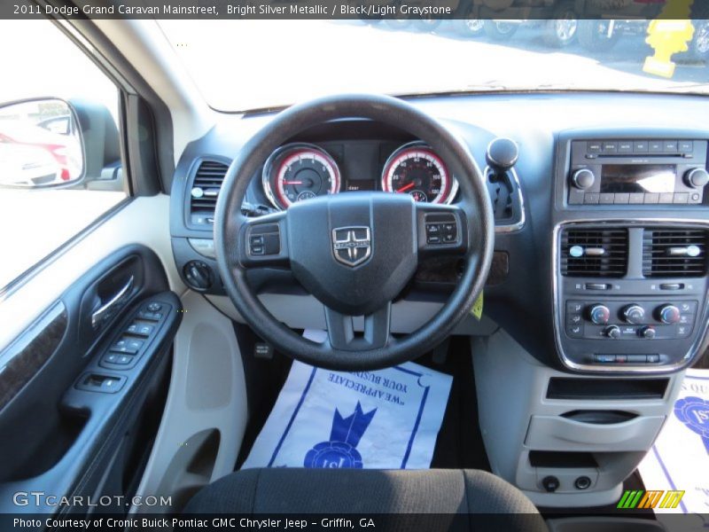 Bright Silver Metallic / Black/Light Graystone 2011 Dodge Grand Caravan Mainstreet
