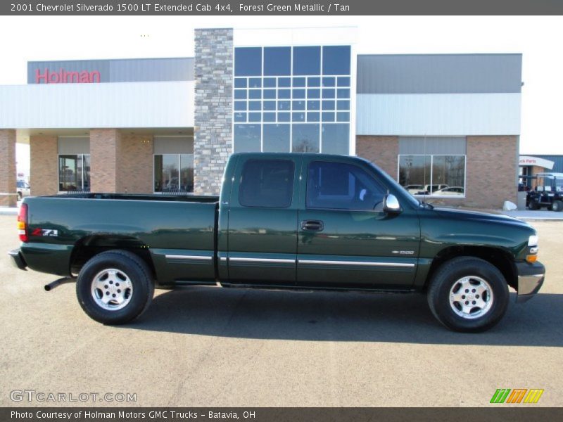 Forest Green Metallic / Tan 2001 Chevrolet Silverado 1500 LT Extended Cab 4x4