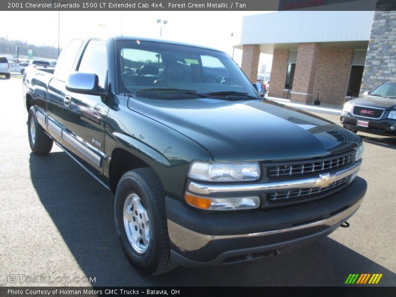 Forest Green Metallic / Tan 2001 Chevrolet Silverado 1500 LT Extended Cab 4x4