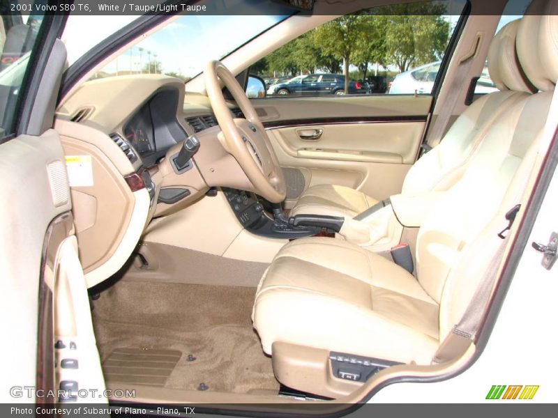 White / Taupe/Light Taupe 2001 Volvo S80 T6