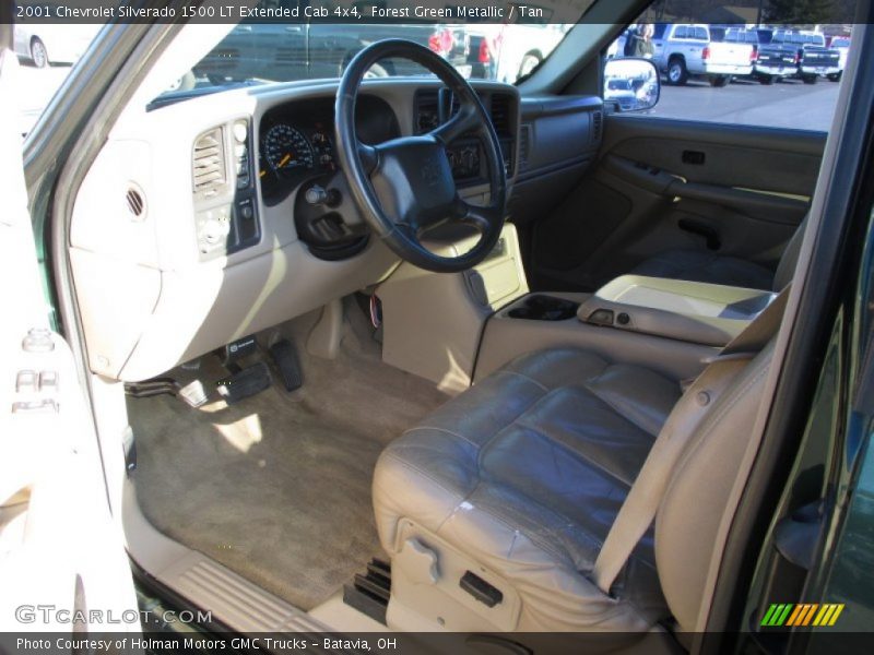Forest Green Metallic / Tan 2001 Chevrolet Silverado 1500 LT Extended Cab 4x4