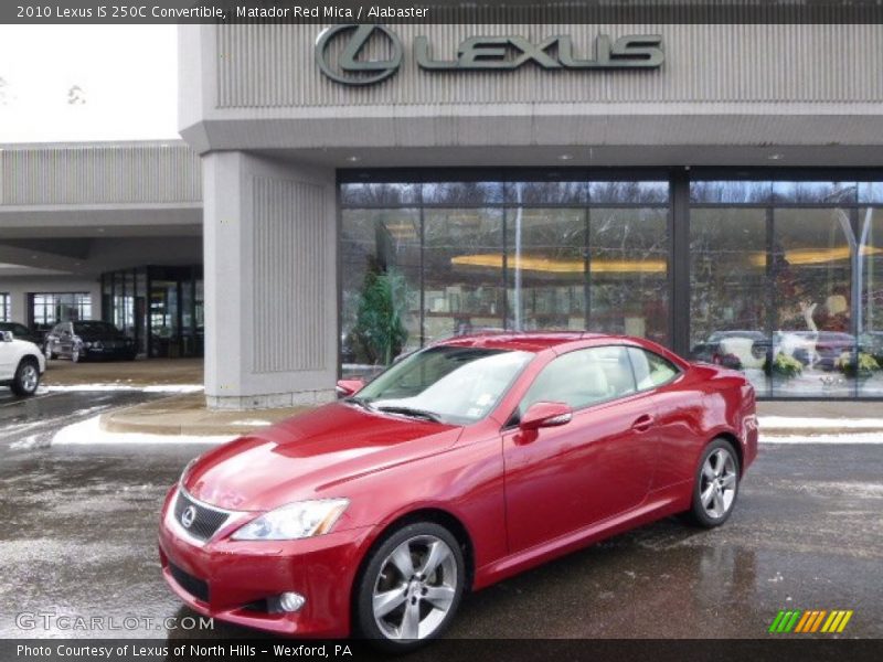 Matador Red Mica / Alabaster 2010 Lexus IS 250C Convertible