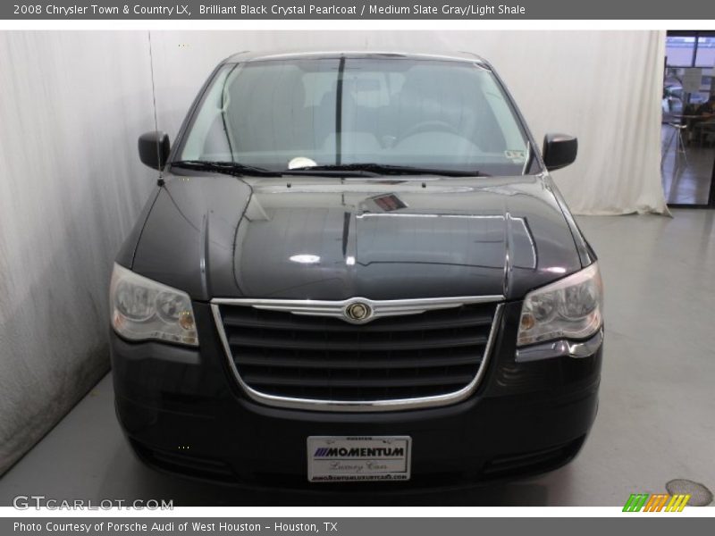 Brilliant Black Crystal Pearlcoat / Medium Slate Gray/Light Shale 2008 Chrysler Town & Country LX