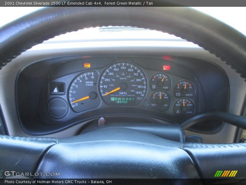 Forest Green Metallic / Tan 2001 Chevrolet Silverado 1500 LT Extended Cab 4x4
