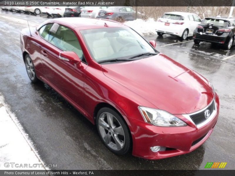 Matador Red Mica / Alabaster 2010 Lexus IS 250C Convertible