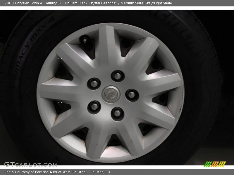 Brilliant Black Crystal Pearlcoat / Medium Slate Gray/Light Shale 2008 Chrysler Town & Country LX
