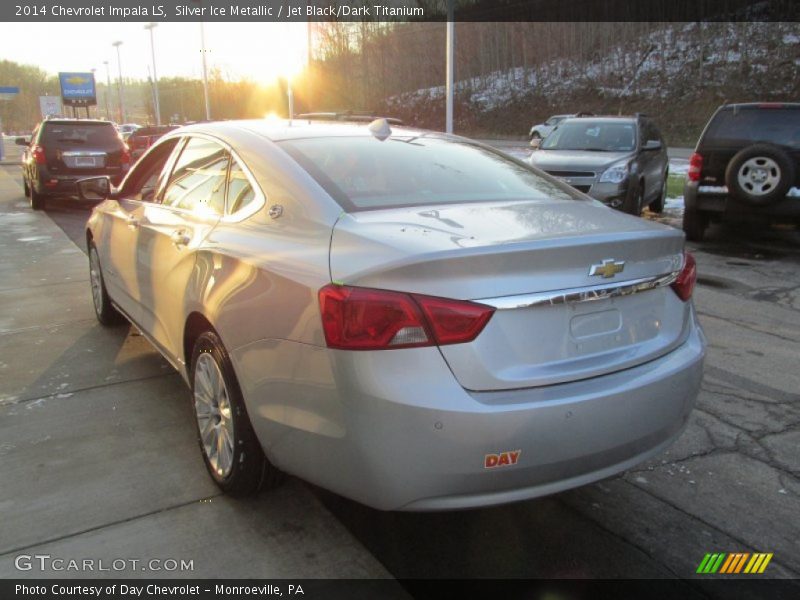 Silver Ice Metallic / Jet Black/Dark Titanium 2014 Chevrolet Impala LS